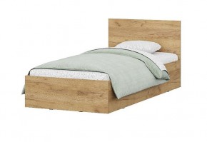 Кровать одинарная 0.9 МСП-1 + основание Лайт (Дуб золотой) в Ишиме - ishim.ok-mebel.com | фото