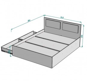 Кровать Ольга L40 (1600) 2 ящика в Ишиме - ishim.ok-mebel.com | фото 2