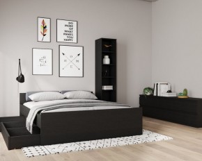 Кровать ОРИОН двухспальная с ортопедическим основанием 180х200, цвет Дуб Венге в Ишиме - ishim.ok-mebel.com | фото 3