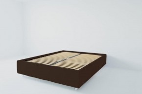 Кровать Подиум с ортопедическим основанием 900 (экокожа коричневая) в Ишиме - ishim.ok-mebel.com | фото 2