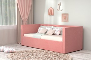 Кровать с ПМ (арт.030) (с/м 900*2000мм) (б/матр), ткань розовая в Ишиме - ishim.ok-mebel.com | фото