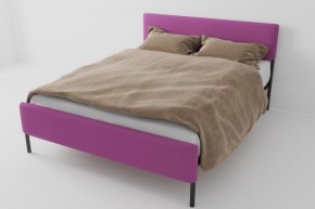 Кровать Стандарт Мини с ортопедическим основанием 800 (велюр розовый) в Ишиме - ishim.ok-mebel.com | фото 1