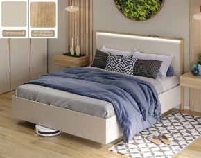 Кровать (Светло-серый U750 ST9/Дуб Небраска натуральный) 1800 в Ишиме - ishim.ok-mebel.com | фото