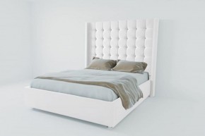 Кровать Венеция ЛЮКС без основания 800 (экокожа белая) в Ишиме - ishim.ok-mebel.com | фото 1