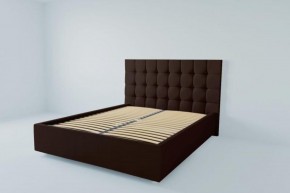 Кровать Венеция с ортопедическим основанием 1200 (экокожа коричневая) в Ишиме - ishim.ok-mebel.com | фото 2