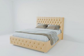 Кровать Версаль 1200 без основания (экокожа бежевый) в Ишиме - ishim.ok-mebel.com | фото