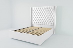 Кровать Версаль ЛЮКС с ортопедическим основанием 800 (экокожа белая) в Ишиме - ishim.ok-mebel.com | фото 1