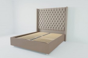 Кровать Версаль ЛЮКС с ортопедическим основанием 800 (велюр серый) в Ишиме - ishim.ok-mebel.com | фото 2