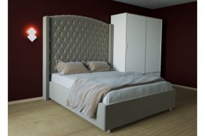 Кровать Версаль ЛЮКС с ПМ 1200 (велюр серый) в Ишиме - ishim.ok-mebel.com | фото