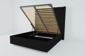Кровать Версаль ЛЮКС с ПМ 1800 (экокожа кольт ч) в Ишиме - ishim.ok-mebel.com | фото 2