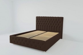Кровать Версаль с ортопедическим основанием 1200 (экокожа коричневая) в Ишиме - ishim.ok-mebel.com | фото