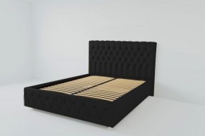 Кровать Версаль с ортопедическим основанием 1400 (экокожа кольт ч) в Ишиме - ishim.ok-mebel.com | фото
