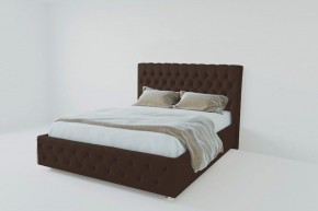 Кровать Версаль с ПМ 1200 (экокожа коричневая) в Ишиме - ishim.ok-mebel.com | фото