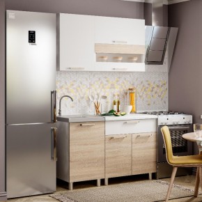 Кухня Айсбери 1.2 м (Белый/Дуб Сонома) в Ишиме - ishim.ok-mebel.com | фото