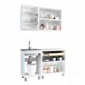 Кухня Айсбери 1.2 м (Белый/Дуб Сонома) в Ишиме - ishim.ok-mebel.com | фото 2