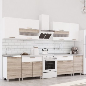 Кухня Айсбери 2.4 м (Белый/Дуб Сонома) в Ишиме - ishim.ok-mebel.com | фото