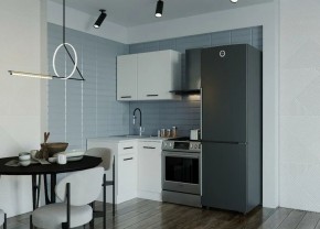 Кухонный гарнитур Белый Глянец 1000*1000 (Стол. 38мм) в Ишиме - ishim.ok-mebel.com | фото