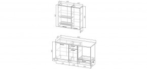 Кухонный гарнитур Белый Глянец 1600 h950 (Стол. 26мм) в Ишиме - ishim.ok-mebel.com | фото 2