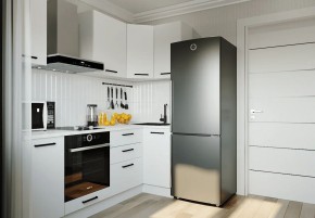 Кухонный гарнитур Белый Глянец 2200*1000 (Стол. 26мм) в Ишиме - ishim.ok-mebel.com | фото