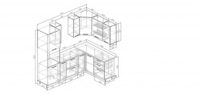 Кухонный гарнитур Белый Глянец 2400*1600 (Стол. 26мм) в Ишиме - ishim.ok-mebel.com | фото 2