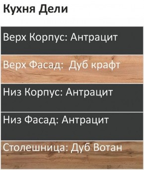 Кухонный гарнитур Дели 2000 (Стол. 38мм) в Ишиме - ishim.ok-mebel.com | фото 3