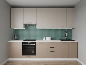 Кухонный гарнитур Каппучино 3000 h950 (Стол. 26мм) в Ишиме - ishim.ok-mebel.com | фото