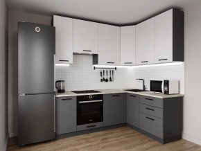 Кухонный гарнитур Меренга 2200*1600 h950 (Стол. 26мм) в Ишиме - ishim.ok-mebel.com | фото