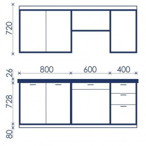 Кухонный гарнитур Ольвия-6 (1.8м) в Ишиме - ishim.ok-mebel.com | фото 4