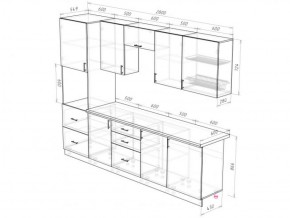 Кухонный гарнитур Прованс (2.8 м) с карнизом в Ишиме - ishim.ok-mebel.com | фото 3