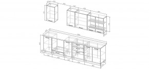 Кухонный гарнитур Санторини 2800 (Стол. 26мм) в Ишиме - ishim.ok-mebel.com | фото 2