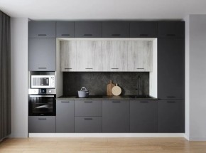 Кухонный гарнитур Санторини 3400 (Стол. 38мм) в Ишиме - ishim.ok-mebel.com | фото