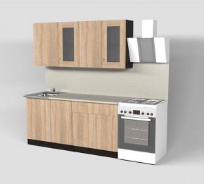 Кухня Симона Демо 1700 (Венга/Дуб Сонома) в Ишиме - ishim.ok-mebel.com | фото