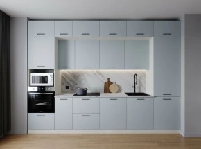 Кухонный гарнитур Смоки 3400 (Стол. 26мм) в Ишиме - ishim.ok-mebel.com | фото