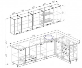 Кухонный гарнитур угловой Демо 2600х1600 (Стол. 26мм) в Ишиме - ishim.ok-mebel.com | фото 2