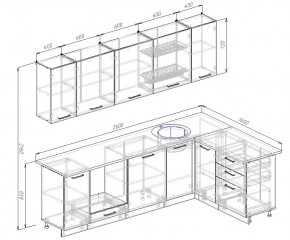 Кухонный гарнитур угловой Демо 2600х1600 (Стол. 38мм) в Ишиме - ishim.ok-mebel.com | фото 2