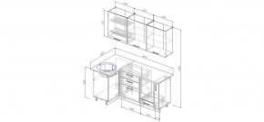 Кухонный гарнитур угловой Капри 1000*1800 (Стол. 26мм) в Ишиме - ishim.ok-mebel.com | фото 2