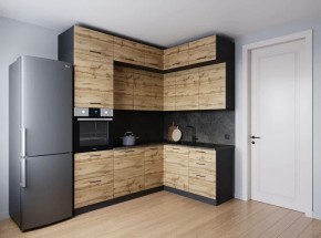 Кухонный гарнитур угловой Крафт 2200*1700 (Стол. 26мм) в Ишиме - ishim.ok-mebel.com | фото