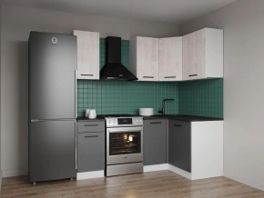 Кухонный гарнитур угловой Санторини 2000*1200 (Стол. 26мм) в Ишиме - ishim.ok-mebel.com | фото