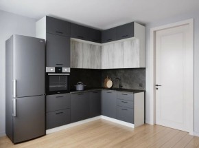 Кухонный гарнитур угловой Санторини 2200*1700 (Стол. 38мм) в Ишиме - ishim.ok-mebel.com | фото