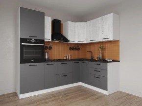 Кухонный гарнитур угловой Санторини 2400*1600 (Стол. 26мм) в Ишиме - ishim.ok-mebel.com | фото
