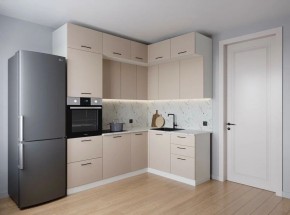 Кухонный гарнитур угловой Шампань 2200*1700 (Стол. 38мм) в Ишиме - ishim.ok-mebel.com | фото