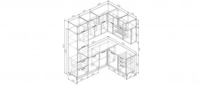 Кухонный гарнитур угловой Смоки 2200*1700 (Стол. 38мм) в Ишиме - ishim.ok-mebel.com | фото 2