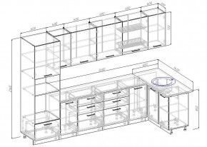 Кухонный гарнитур угловой Вегас 3200*1400 (Стол. 26мм) в Ишиме - ishim.ok-mebel.com | фото 2