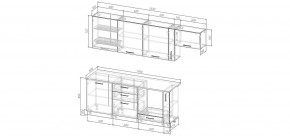 Кухонный гарнитур Умбра 2550 (Стол. 26мм) в Ишиме - ishim.ok-mebel.com | фото 2