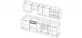 Кухонный гарнитур Умбра 3000 (Стол. 38мм) в Ишиме - ishim.ok-mebel.com | фото 2
