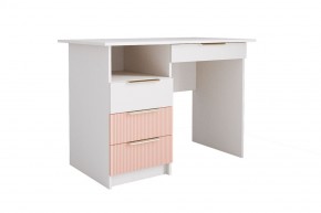 ЛАВИС СТД 1070.1 Стол (белый/персик софт/ручка золотая) в Ишиме - ishim.ok-mebel.com | фото