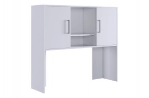 ЛАЙТ 2 Надстройка стола компьютерного (1200) белый в Ишиме - ishim.ok-mebel.com | фото