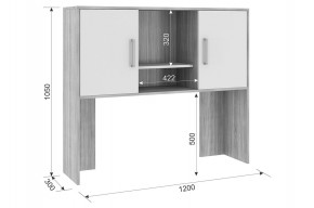 ЛАЙТ 2 Надстройка стола компьютерного (1200) в Ишиме - ishim.ok-mebel.com | фото 2