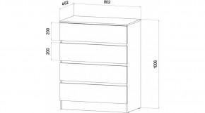 ЛЕНОРА Спальный гарнитур (модульный) графит в Ишиме - ishim.ok-mebel.com | фото 3