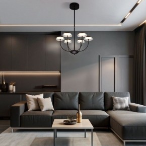 Люстра на штанге Eurosvet Fungo 50388 LED черный в Ишиме - ishim.ok-mebel.com | фото 3